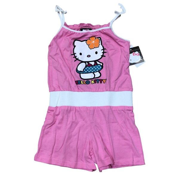 HELLO KITTY GIRLS SLEEVELESS ROMPERS SIZE 3T NWT - Picture 1 of 7